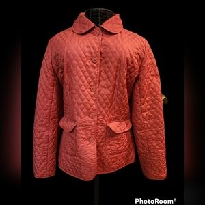 ST JOHN'S BAY Quilted jacket. Size LT. The color is like a rosewood pink.